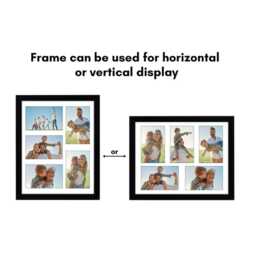 Multi Photo Collage Frame - 5-Picture Mdf Wall Art - thumbnail 3
