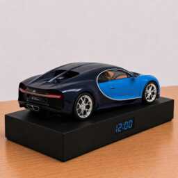 Bugatti Chiron Car Alarm Clock - Realistic Engine Sound, Handmade, Enthusiast Gift - thumbnail 3