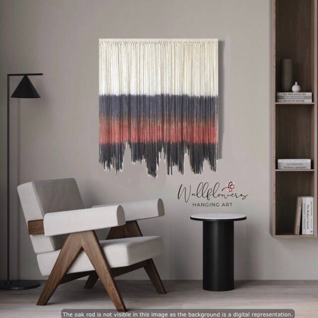 Dyed Fiber Art Tapestry - Ombre Boho Wall Hanging, Australian Made - image 1