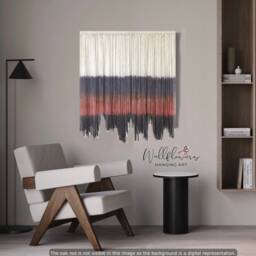 Dyed Fiber Art Tapestry - Ombre Boho Wall Hanging, Australian Made