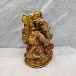 Jade Stone Ganesha, Religious Gemstone Ganesh, Spiritual Gem Figurines, Lord Ganpati, Crystal Quartz Ganesha, Gifting Ideas - thumbnail 3