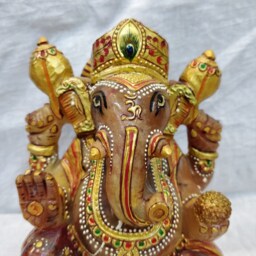 Jade Stone Ganesha, Religious Gemstone Ganesh, Spiritual Gem Figurines, Lord Ganpati, Crystal Quartz Ganesha, Gifting Ideas - thumbnail 2