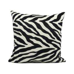 Clarke & - Bw1029 Black/White Velvet Cushion Cover Handmade Throw Pillow Designer Home D??cor - thumbnail 2