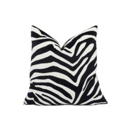 Clarke & - Bw1029 Black/White Velvet Cushion Cover Handmade Throw Pillow Designer Home D??cor - thumbnail 3