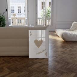Playing Card Print, Fred Again Adore U Print, You Song Lyrics, Lyric Ace Of Hearts Fred Again U - thumbnail 2