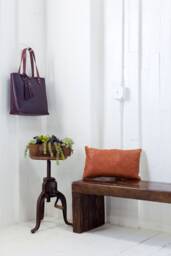12x20 Leather Pillow Cover, Brown & Black, Decorative, Boho, Accent, Sofa, Handmade in Arizona - Lifetime - thumbnail 1