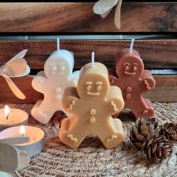 Gingerbread Candle. Candle Gift. Wax Man. Chirtsmas Secret Santa - thumbnail 2