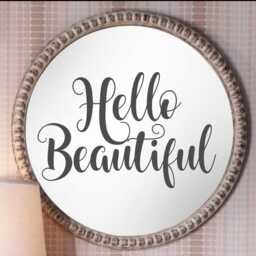 Hello Beautiful Wall Decal - Decor Art Vinyl - thumbnail 2