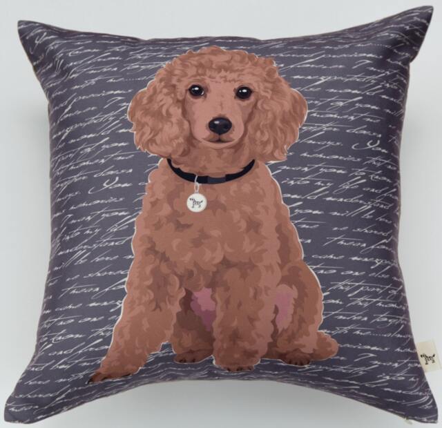 Poodle Pillow Cover - image 1