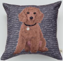Poodle Pillow Cover - thumbnail 1