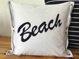 1 Pillow Case Cushion Cover Maritime Beach 40x40cm - thumbnail 1