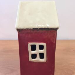 Ceramic Tealight Loveheart House Candle Holder Seaside Home Cosy D??cor - thumbnail 3