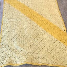 Yellow Multi-Tonal Acrylic Baby Blanket - thumbnail 2