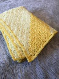 Yellow Multi-Tonal Acrylic Baby Blanket