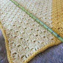 Yellow Multi-Tonal Acrylic Baby Blanket - thumbnail 4