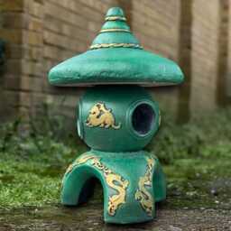 stone Pagoda Sculpture Concrete Lantern Figurine Cement Asian Decoration Handmade Zen Garden Ornament Pagoda Lover Gift - thumbnail 4