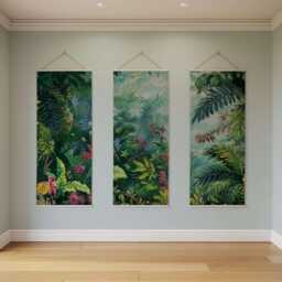 Vibrant Jungle Tapestry - Wall Hanging Unique Art - thumbnail 2