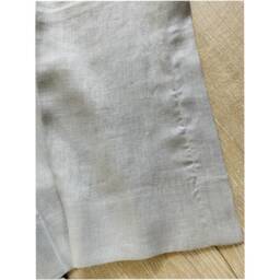 Coin Grey Shower Curtain, Light Gray Natural Linen 72x72, 72x85, 72x94, Or Custom Size, Mildew-Free - thumbnail 2