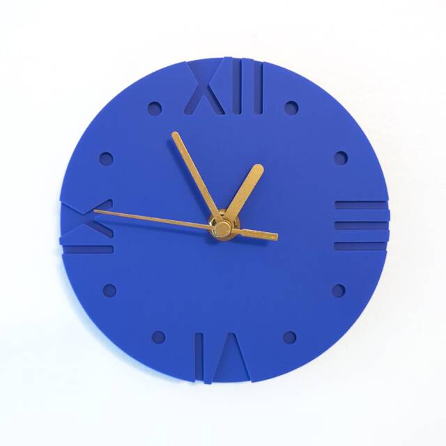 Mini Modern Roman Numerals Acrylic Clock - image 1