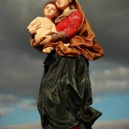 Interior Art Doll Madonna & Child Art Sculpture Ooak Collectible Original Gift Doll Work Objects - thumbnail 2
