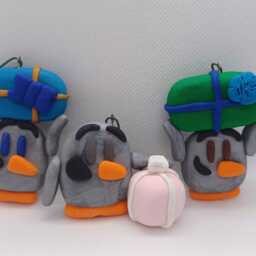 Polymer Clay Penguins With Presents Ornaments - thumbnail 2