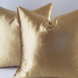 Set Of 2 Velvet Gold Pillow Covers Decorative Throw Pillows - thumbnail 4
