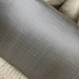 "Momentum Accent Fabric By Harlequin Grey Steel Beige Satin Weave - Luxury Cushion Cover, Throw Pillow Cover Size 12"" X 20" - thumbnail 2