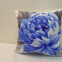Designers Guild 100% Cotton Fabric Charlottenberg Cobalt Cushion Cover - thumbnail 3
