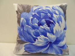 Designers Guild 100% Cotton Fabric Charlottenberg Cobalt Cushion Cover - thumbnail 1
