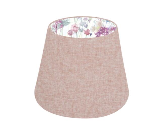 Shetland Oslo Blush Pink With Ilinizas Interior Brushed Linen Style Empire Lampshades/Table Lampshade, Colourful Home Decor - image 1