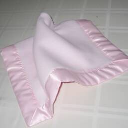 Fleece Baby Blanket Set, Satin Trim Crib & Travel Blankets - thumbnail 3