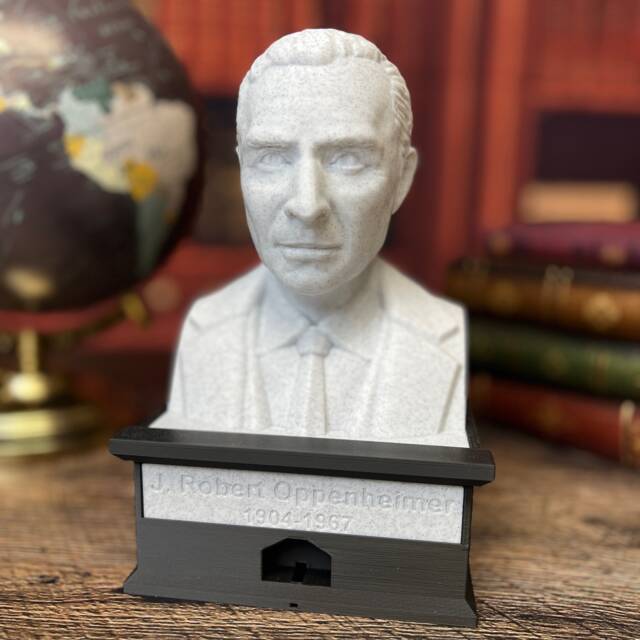 J. Robert Oppenheimer Talking Bust - Press The Button For A Fun Quote Or Fact Collectible Toy Figurine Novelty Video in Description - image 1