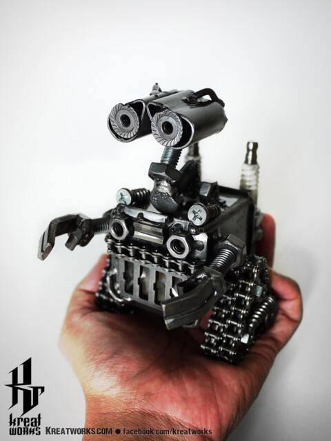 Recycled Metal Little Bot Sculpture By Kreatworks/Recycle Sustainable Art - image 1