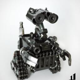 Recycled Metal Little Bot Sculpture By Kreatworks/Recycle Sustainable Art - thumbnail 3