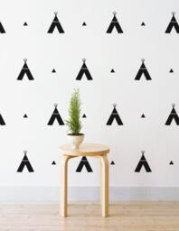 Tribal Teepee Wall Decals - Set Of 20 - Nursery Decor - thumbnail 1
