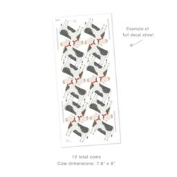 Cow Toss - Fabric Wall Decal Modern Farm Mej - thumbnail 4