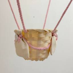 Pink Star Themed Hot Air Balloon Nursery Light Shade - thumbnail 3