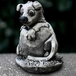 Concrete Dragon Sculpture Outdoor Baby Figurine Cement Animal Decoration Handmade Front Door Ornament Yard Art Garden Decor - thumbnail 3