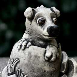 Concrete Dragon Sculpture Outdoor Baby Figurine Cement Animal Decoration Handmade Front Door Ornament Yard Art Garden Decor - thumbnail 1