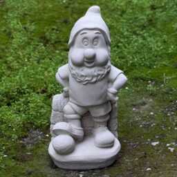 Outdoor Football Gnome Sculpture Concrete Playful Statue Fun Garden & Home Decoration For Sports Lovers Cement Yard Ornament Gift - thumbnail 3