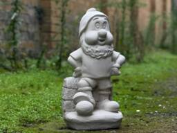 Outdoor Football Gnome Sculpture Concrete Playful Statue Fun Garden & Home Decoration For Sports Lovers Cement Yard Ornament Gift - thumbnail 1
