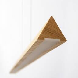 Hanging Lamp Wooden Ceiling Light Led Triangle - thumbnail 2