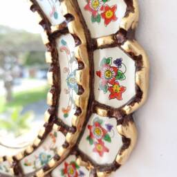 "Peruvian Mirrors ""Harmoniosa 30cm Ivory" - thumbnail 3