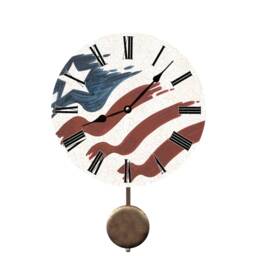 American Flag Clock - Usa Clock - thumbnail 2