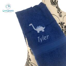Dinosaur Towel - Personalised Face Cloth/Hand Bath - thumbnail 3