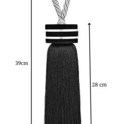 Velvet-Rayon Tassel Curtain Rope Tiebacks Large Tieback Plexiglas Voile-Drapes Holdback - thumbnail 3