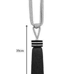 Velvet-Rayon Tassel Curtain Rope Tiebacks Large Tieback Plexiglas Voile-Drapes Holdback - thumbnail 2
