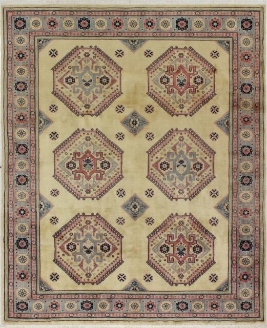 9'11'' X 8'1'' Handmade Hand-Knotted Oriental Rug A57239 - image 1