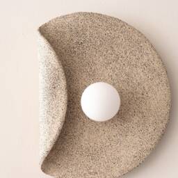 Wabi Sabi Handmade Ceramic Wall Sconces, Bedroom Special Lamp, Modern Home Gift - thumbnail 3