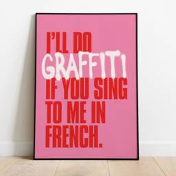 Maximo Park - Graffiti - I'll Do If You Sing To Me in French Lyrics Music A3 A4 A5 Wall Art Poster Print - thumbnail 3